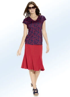 6-Bahnenrock In Modischer Godet-Form -Kleider Mut Verkaufsgeschäft 6 bahnenrock in modischer godet form farbe rot groesse 022 1