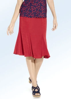 6-Bahnenrock In Modischer Godet-Form -Kleider Mut Verkaufsgeschäft 6 bahnenrock in modischer godet form farbe rot groesse 022