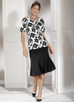 6-Bahnenrock In Modischer Godet-Form -Kleider Mut Verkaufsgeschäft 6 bahnenrock in modischer godet form farbe schwarz groesse 024 1