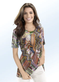 Ausdrucksvolles Shirt In Patch-Optik