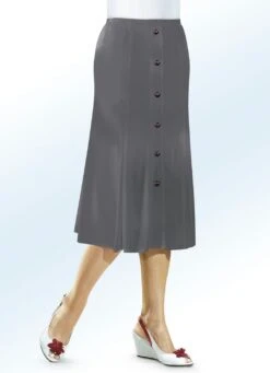 Bahnenrock -Kleider Mut Verkaufsgeschäft bahnenrock farbe dunkelgrau groesse 023