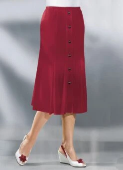 Bahnenrock -Kleider Mut Verkaufsgeschäft bahnenrock farbe kirschrot groesse 019