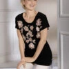 Bezauberndes Shirt Mit Blumen-Druck