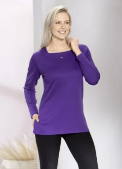 Charmantes Sweatshirt Mit Blende In 2 Farben