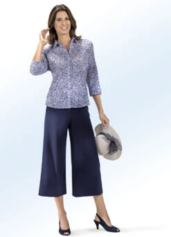 Pflegeleichte Culotte -Kleider Mut Verkaufsgeschäft pflegeleichte culotte farbe marine groesse 018 2