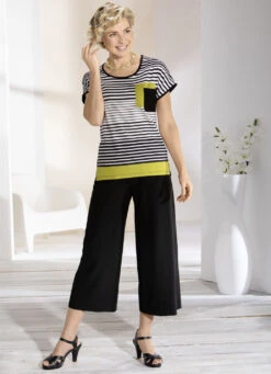 Pflegeleichte Culotte -Kleider Mut Verkaufsgeschäft pflegeleichte culotte farbe schwarz groesse 024 2