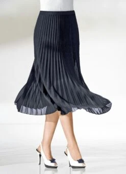 Rock Mit Sonnenplissee-Falten