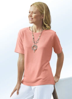 Shirt In 13 Farben Mit Kurzen Ärmeln -Kleider Mut Verkaufsgeschäft shirt in 13 farben mit kurzen aermeln farbe hummer groesse 042