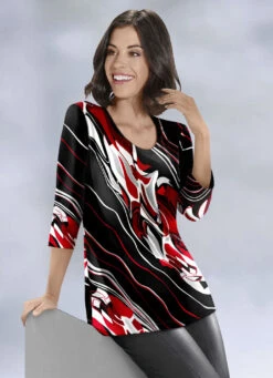 Shirt Mit 3/4-langen Ärmeln