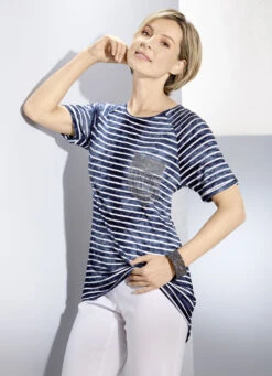 Shirt Mit Garngefärbtem Ringel-Dessin In 2 Farben