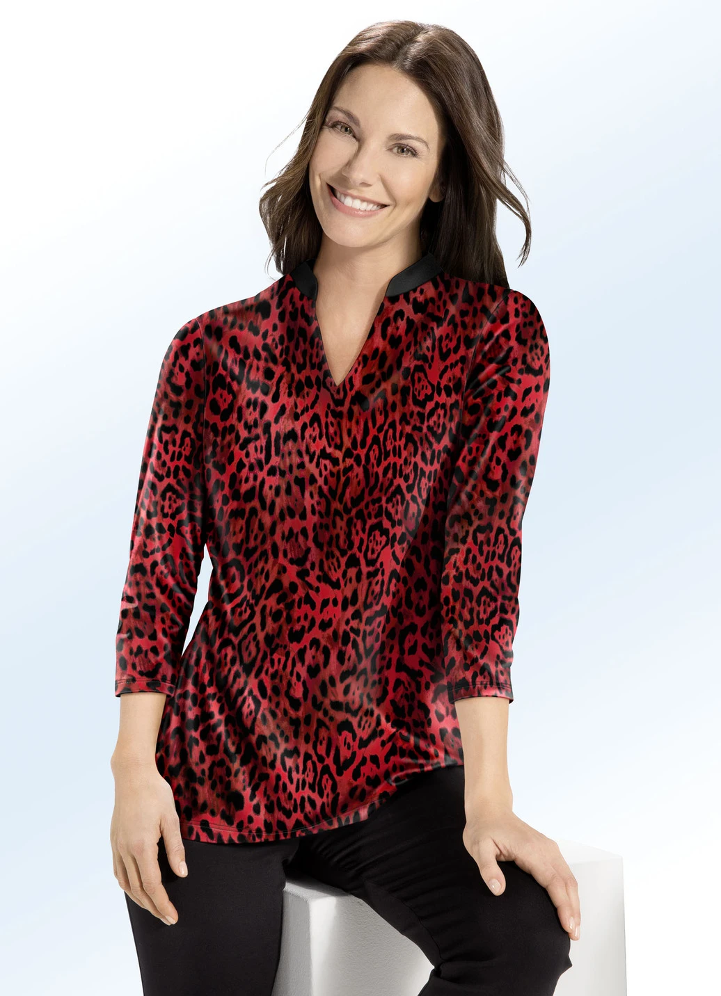 Shirt Mit Modischem Stehkragen 1 Shirt Mit Modischem Stehkragen