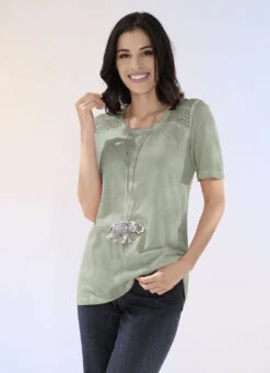 Shirt Mit Spezieller Färbetechnik In 3 Farben -Kleider Mut Verkaufsgeschäft shirt mit spezieller faerbetechnik in 3 farben farbe khaki groesse m 40 42