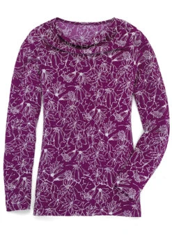 Shirt Mit Wasserfall-Ausschnitt In 2 Farben -Kleider Mut Verkaufsgeschäft shirt mit wasserfall ausschnitt in 2 farben farbe bordeaux weiss groesse 054