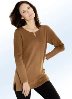 Shirt Mit Zierschmuck In 2 Farben -Kleider Mut Verkaufsgeschäft shirt mit zierschmuck in 2 farben farbe cognac groesse 056