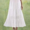 Stufenrock Mit Schöner Lochstickerei